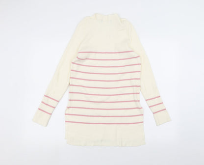 Womens UK Size 8 Marks and Spencer White Pullover Jumper