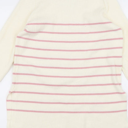 Womens UK Size 8 Marks and Spencer White Pullover Jumper