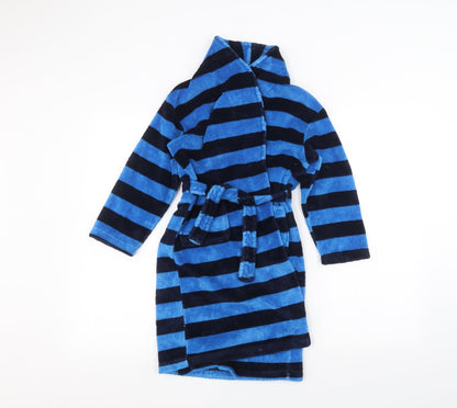 Kangaroo Boys Blue Striped   Robe Size 7-8 Years