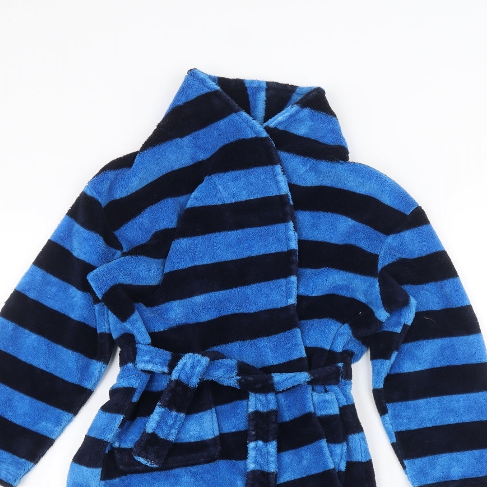 Kangaroo Boys Blue Striped   Robe Size 7-8 Years