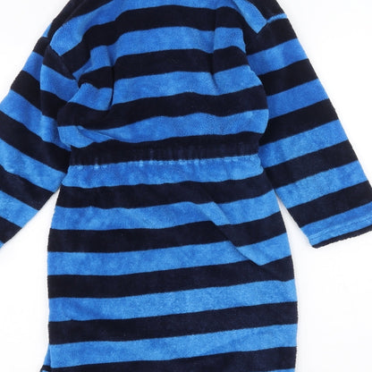 Kangaroo Boys Blue Striped   Robe Size 7-8 Years