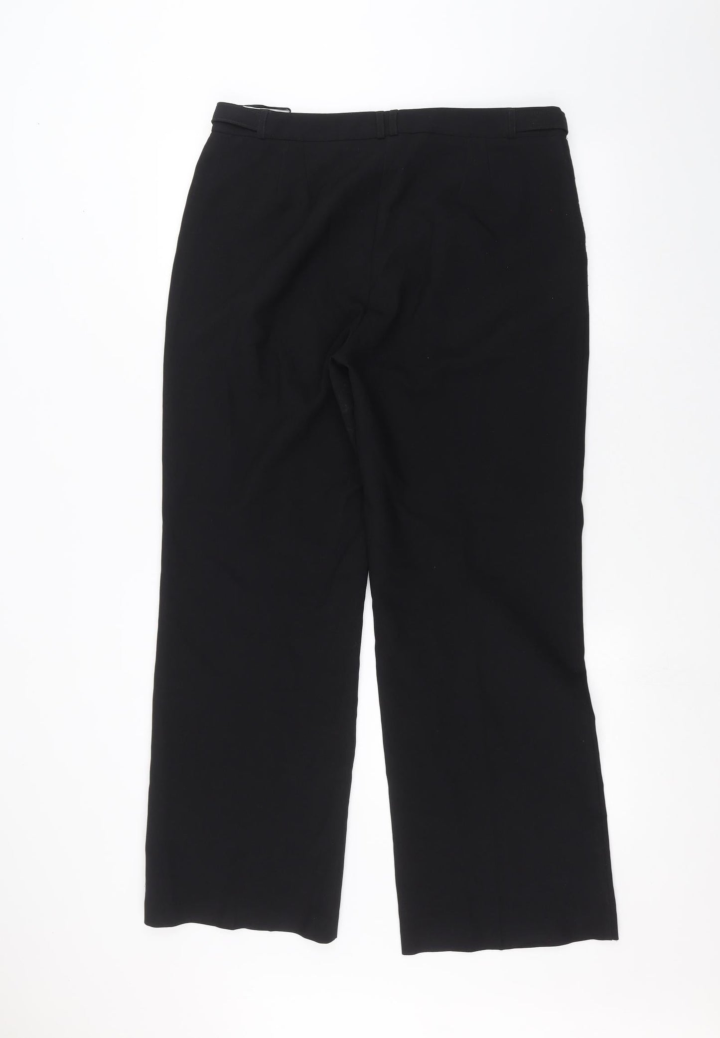 Peacocks Mens Black   Trousers  Size 16 L28 in