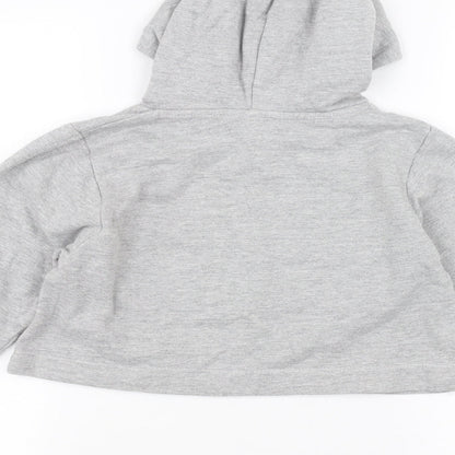 hullabaloo Girls Grey   Pullover Hoodie Size 9-10 Years