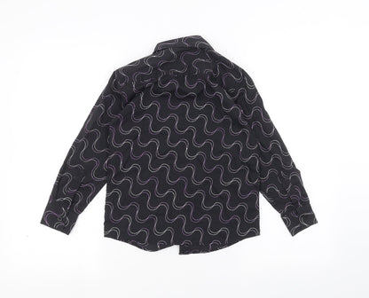 BHS Girls Black   Basic Button-Up Size 7-8 Years