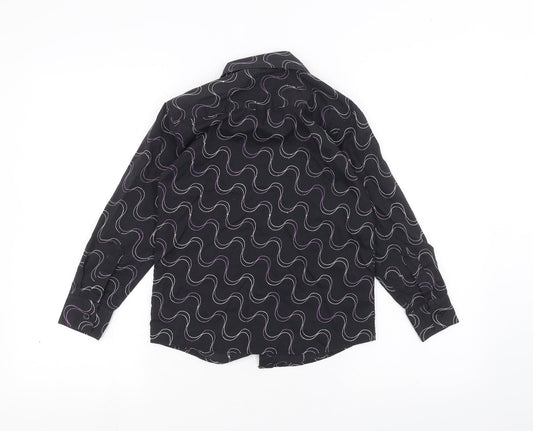 BHS Girls Black   Basic Button-Up Size 7-8 Years