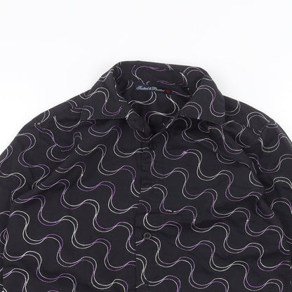 BHS Girls Black   Basic Button-Up Size 7-8 Years