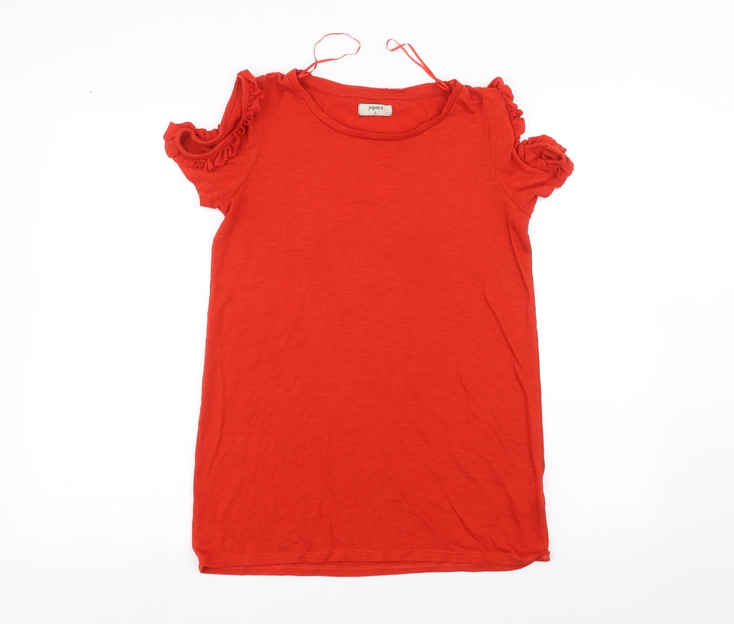 Papaya Womens Red   Basic T-Shirt Size S
