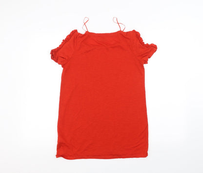 Papaya Womens Red   Basic T-Shirt Size S