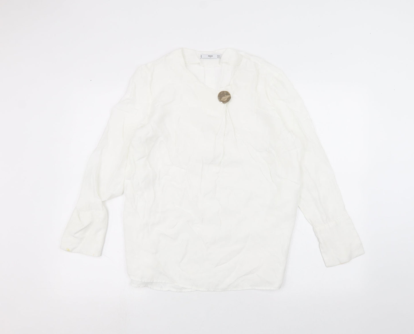 Womens UK Size M MNG White Pullover Jumper