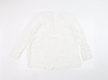 Womens UK Size M MNG White Pullover Jumper