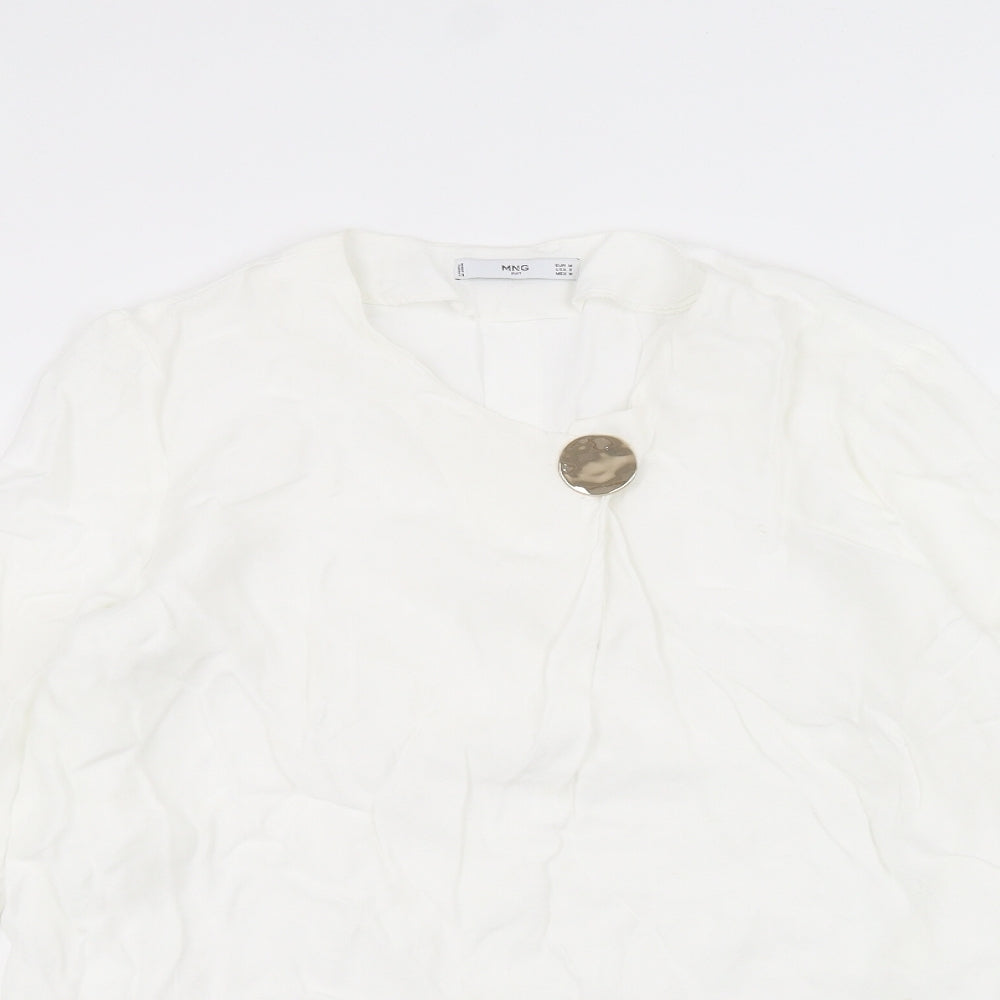 Womens UK Size M MNG White Pullover Jumper