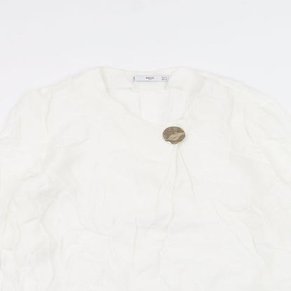 Womens UK Size M MNG White Pullover Jumper