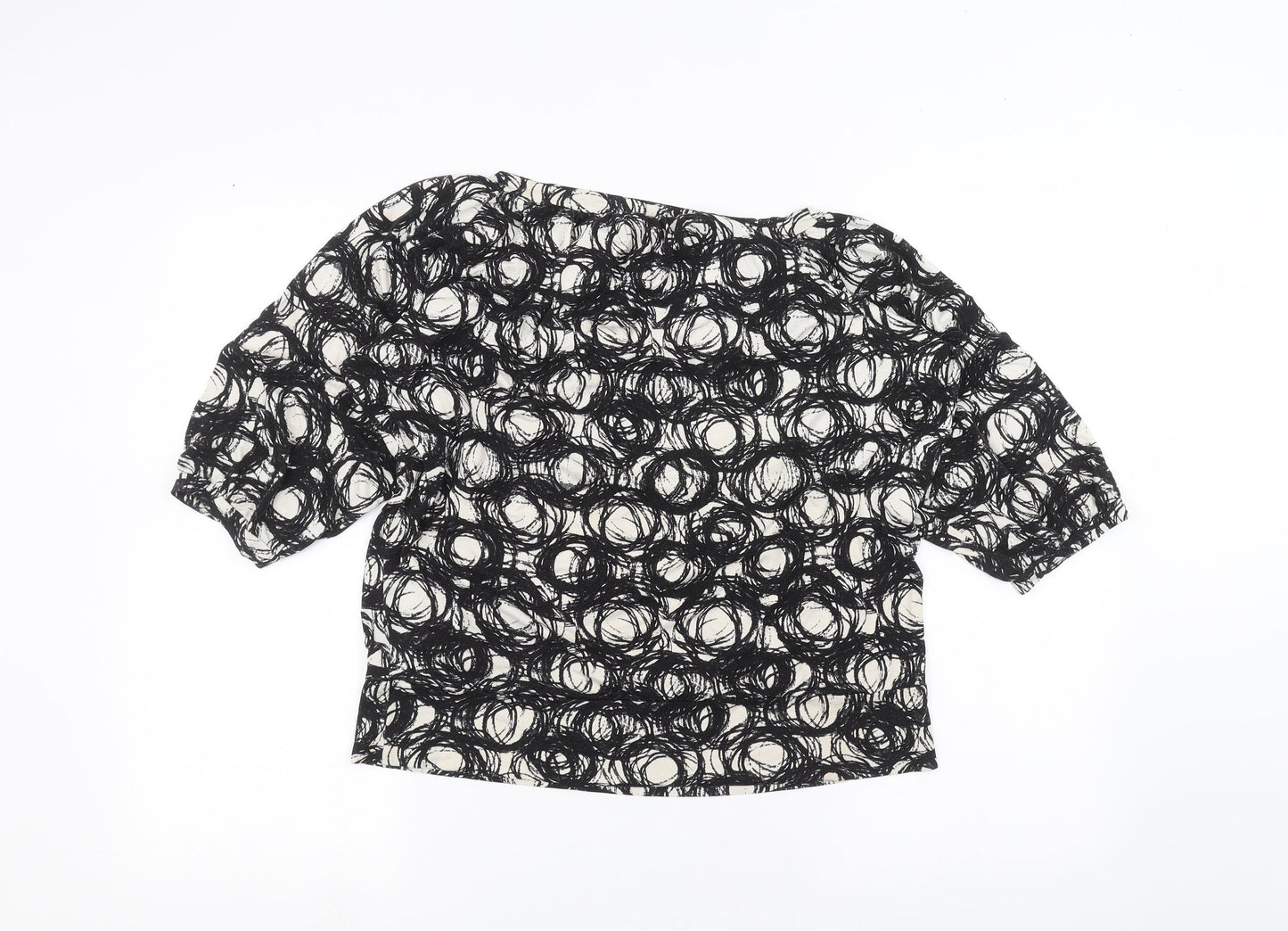 Womens UK Size 14 Marks and Spencer Black Basic T-Shirt