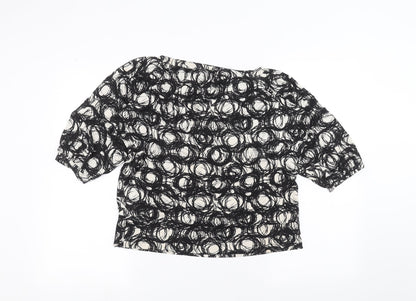 Womens UK Size 14 Marks and Spencer Black Basic T-Shirt