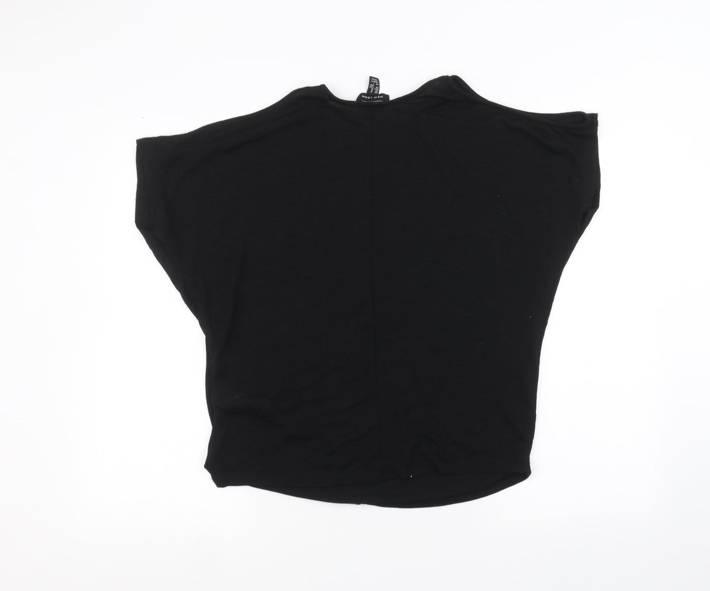 Womens UK Size M New Look Black Basic Blouse