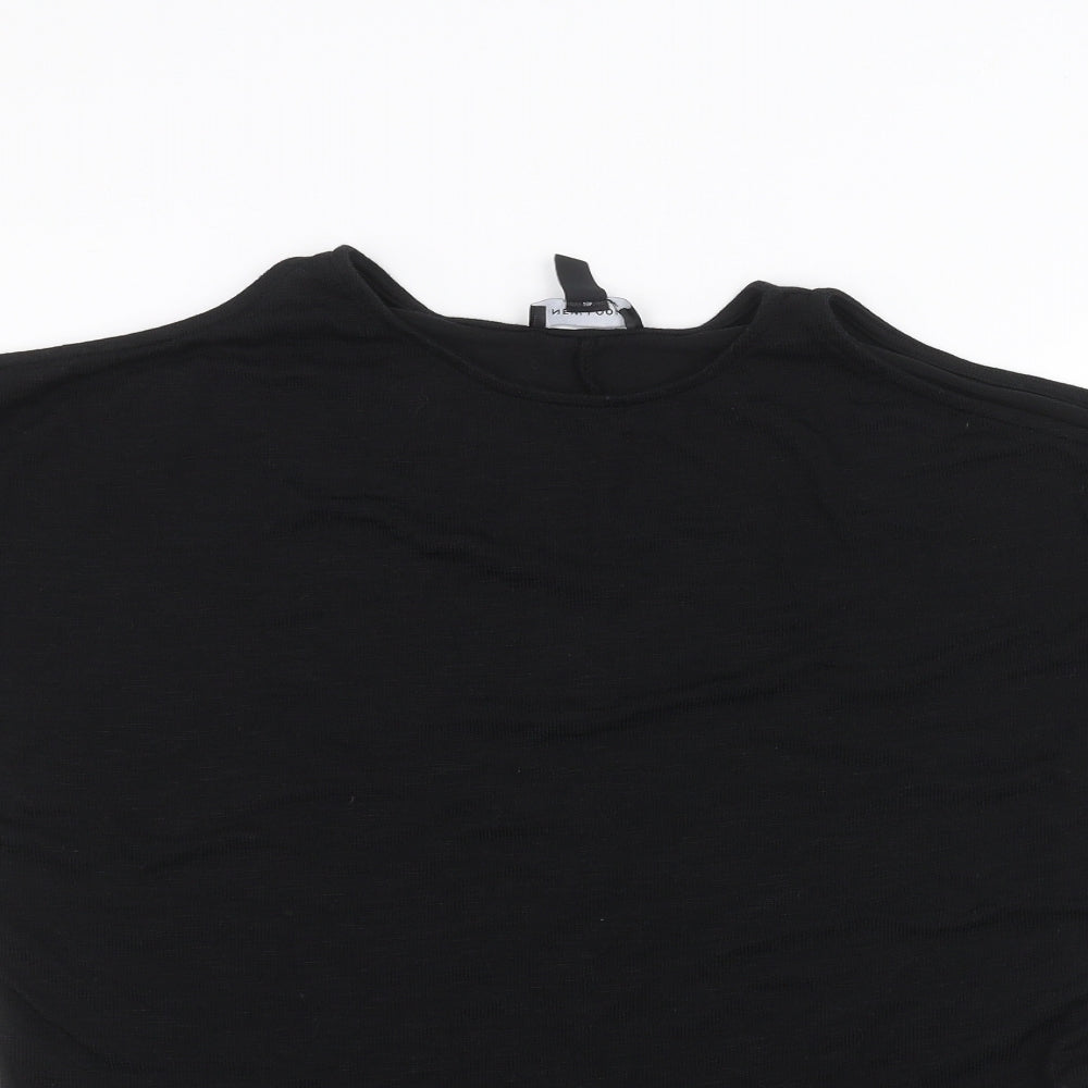 Womens UK Size M New Look Black Basic Blouse