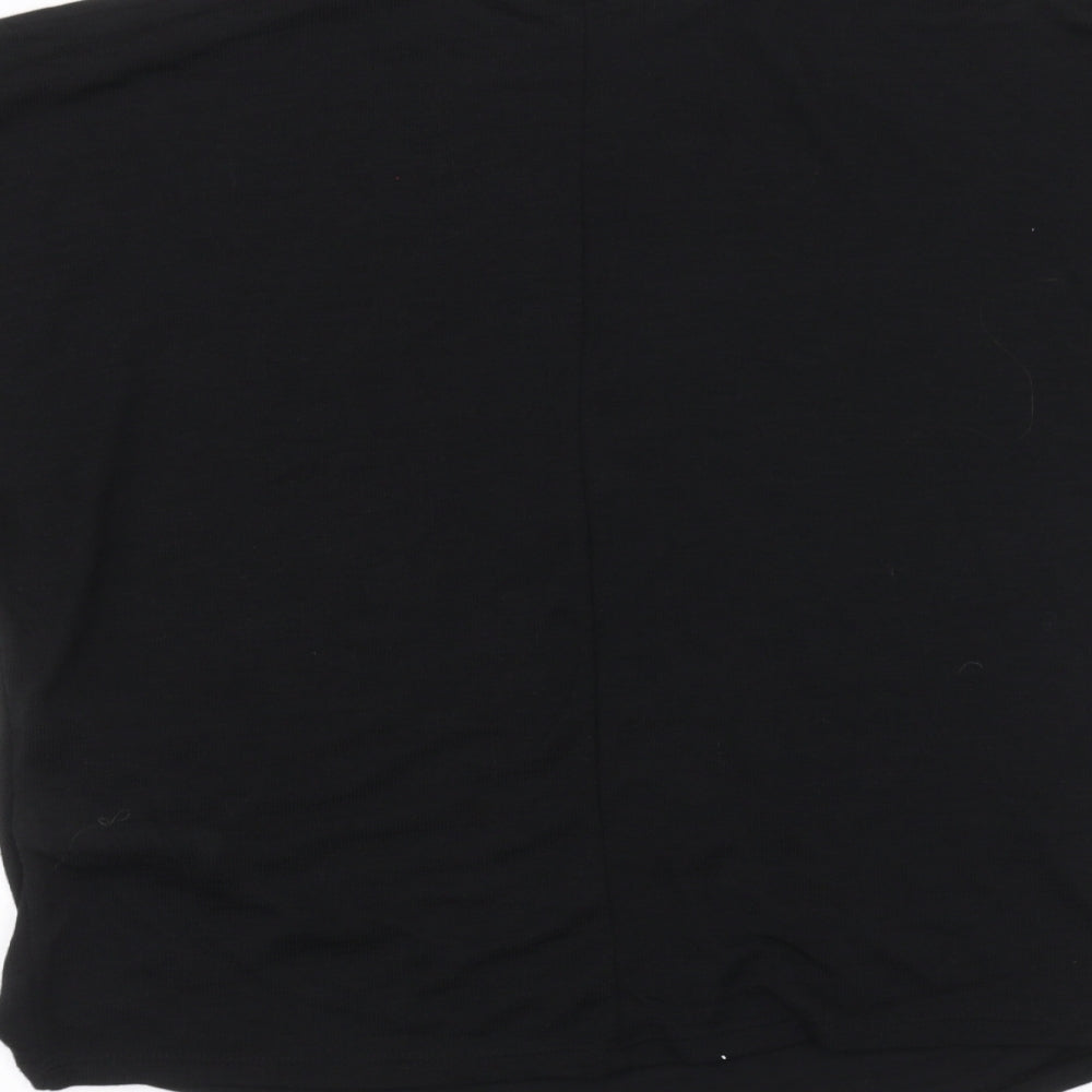 Womens UK Size M New Look Black Basic Blouse