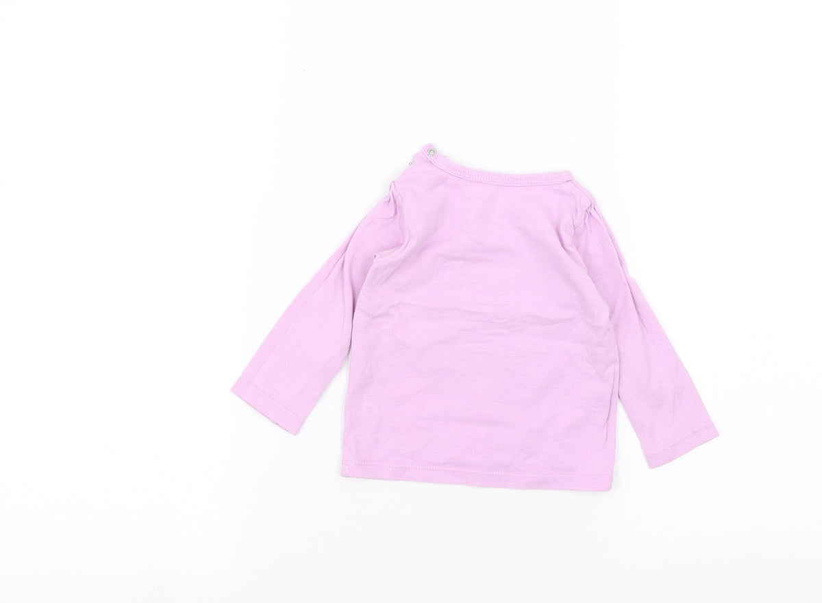 Preworn Baby Purple   Basic T-Shirt Size 0-3 Months