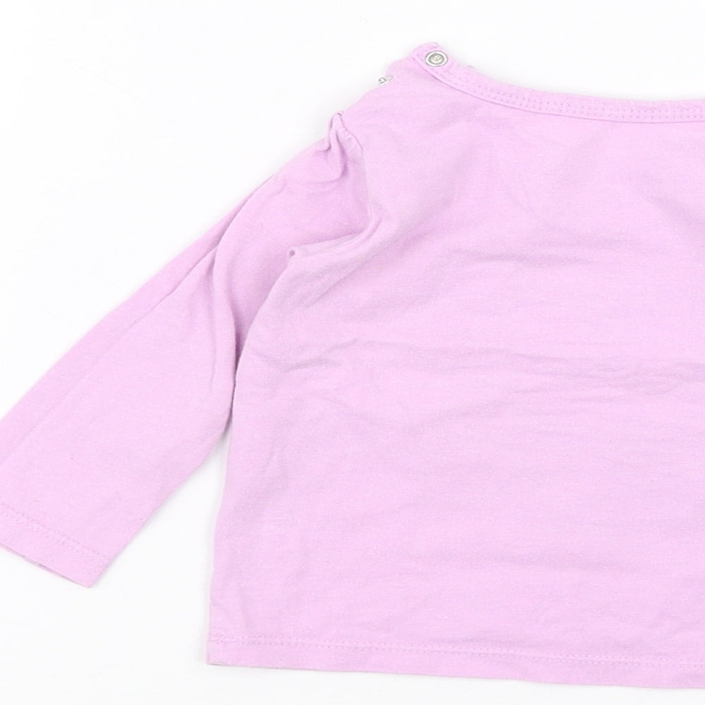 Preworn Baby Purple   Basic T-Shirt Size 0-3 Months