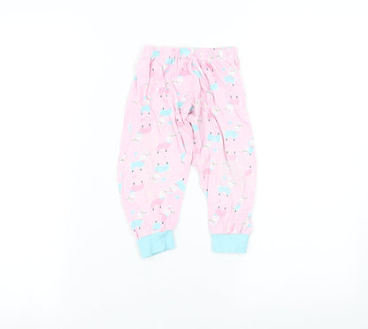 just you Girls Pink   Sweatpants Trousers Size 3-4 Years