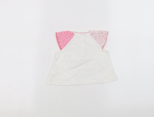 cool club Baby White   Basic T-Shirt Size 6-9 Months