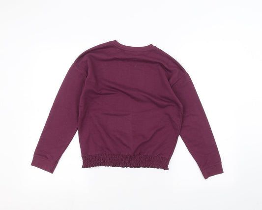 George Girls Purple   Pullover Jumper Size 9-10 Years