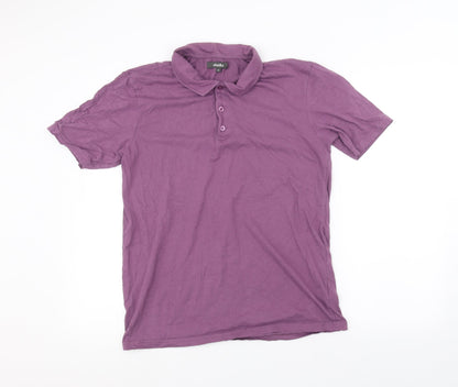 Studio Mens Purple    Polo Size M