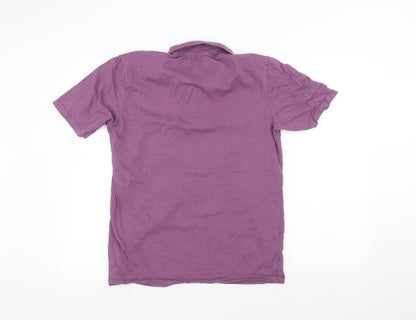 Studio Mens Purple    Polo Size M