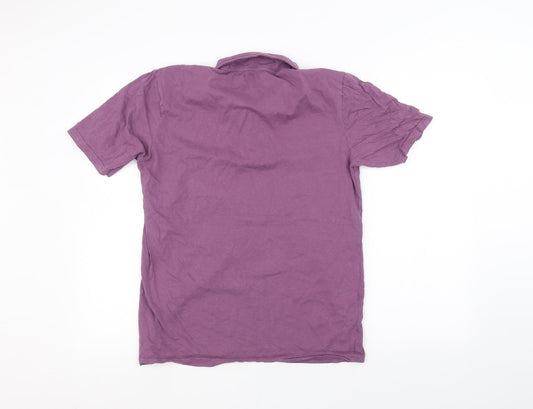Studio Mens Purple    Polo Size M