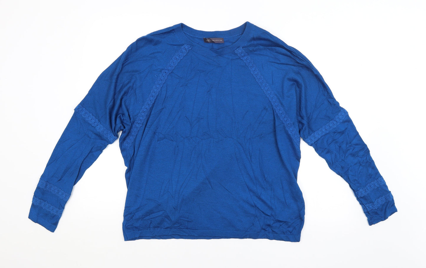 M&S Mens Blue   Pullover Jumper Size L