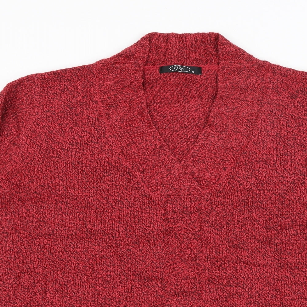 BM Mens Red   Pullover Jumper Size S
