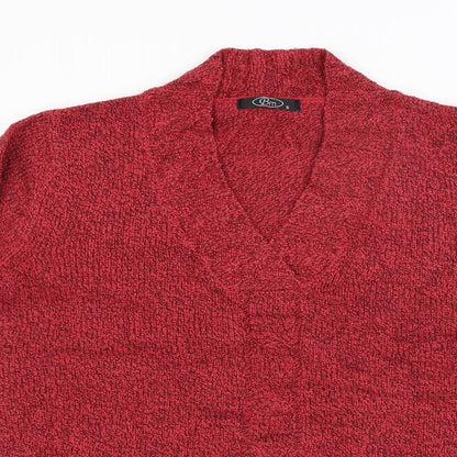 BM Mens Red   Pullover Jumper Size S