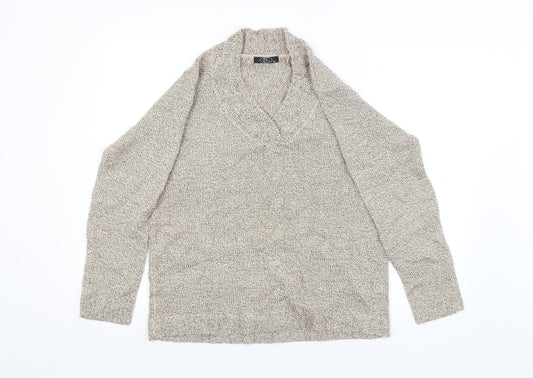 Womens UK Size M BM Beige Pullover Jumper
