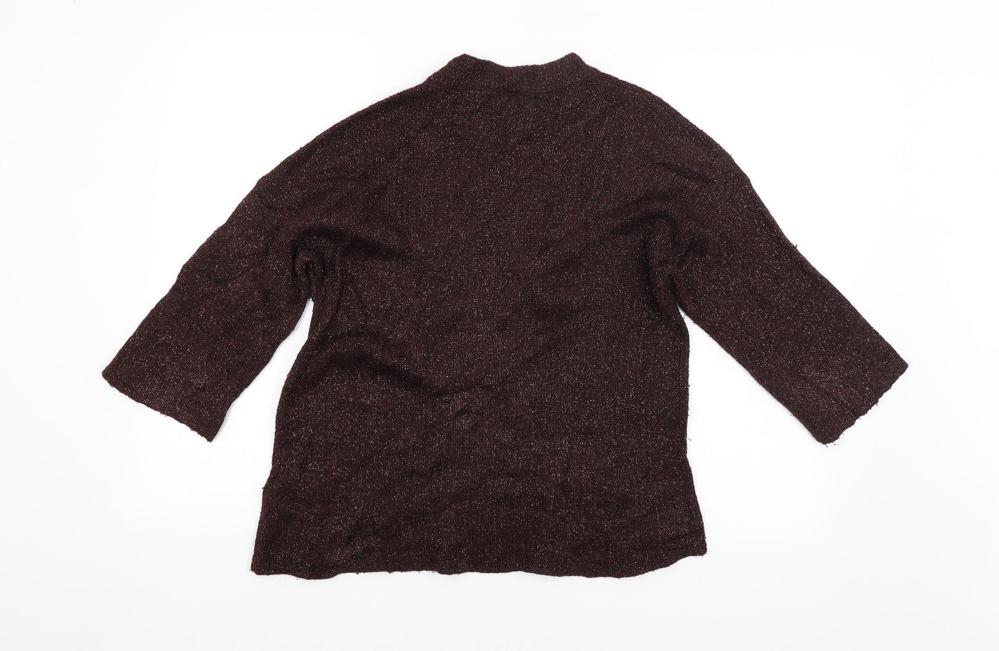 Womens UK Size 10 Warehouse Brown Pullover Jumper