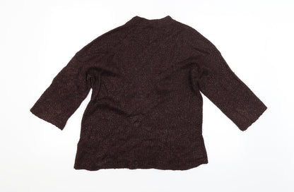 Womens UK Size 10 Warehouse Brown Pullover Jumper