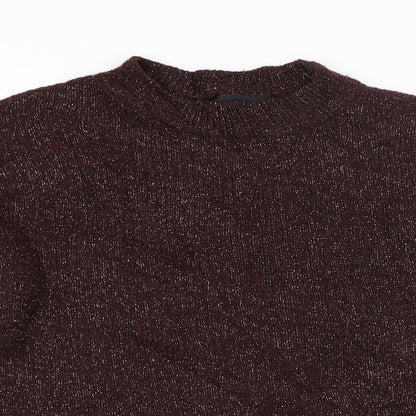 Womens UK Size 10 Warehouse Brown Pullover Jumper