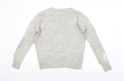 M&S Womens Grey   Pullover Jumper Size S
