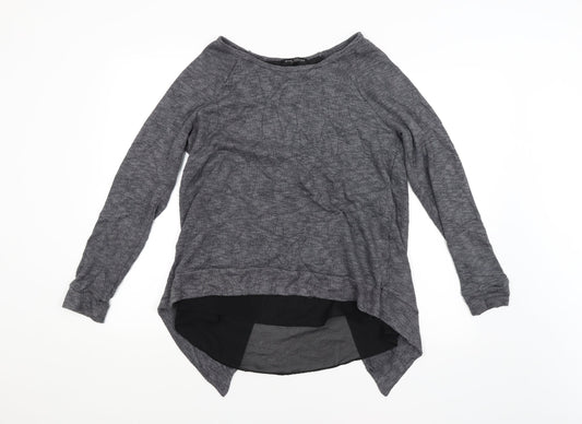Womens UK Size M Green Envelope Grey Pullover Jumper