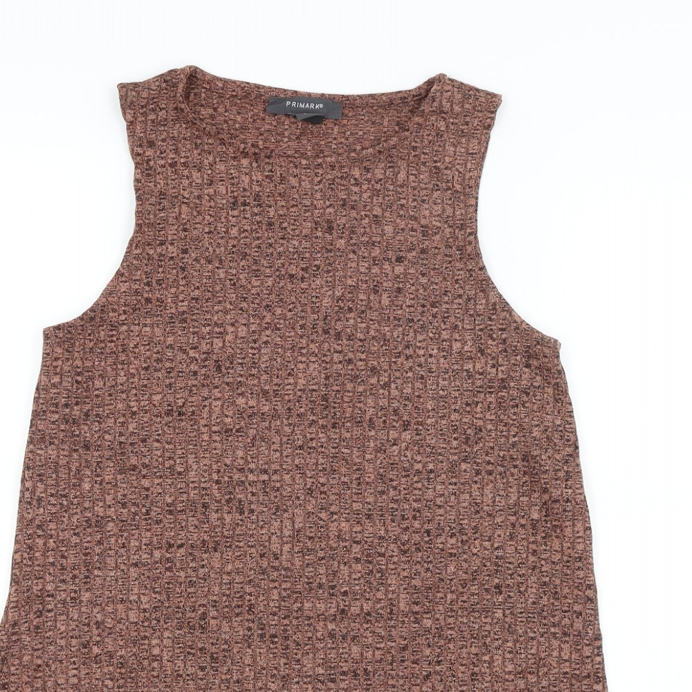 Primark Womens Brown   Vest Jumper Size 12