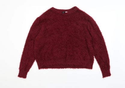 Womens UK Size L H&M Red Pullover Jumper