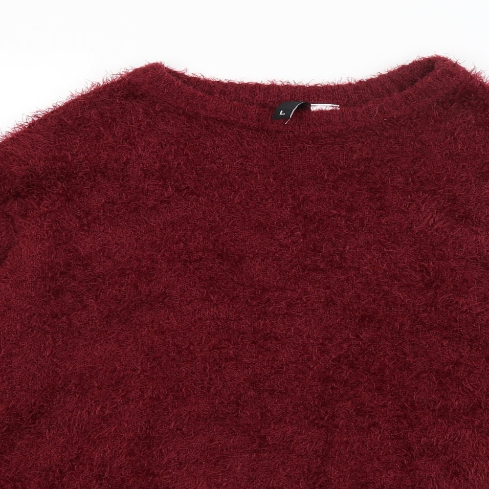 Womens UK Size L H&M Red Pullover Jumper