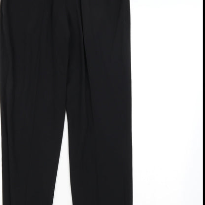Womens UK Size 12 M&S Regular Fit  Black Trousers