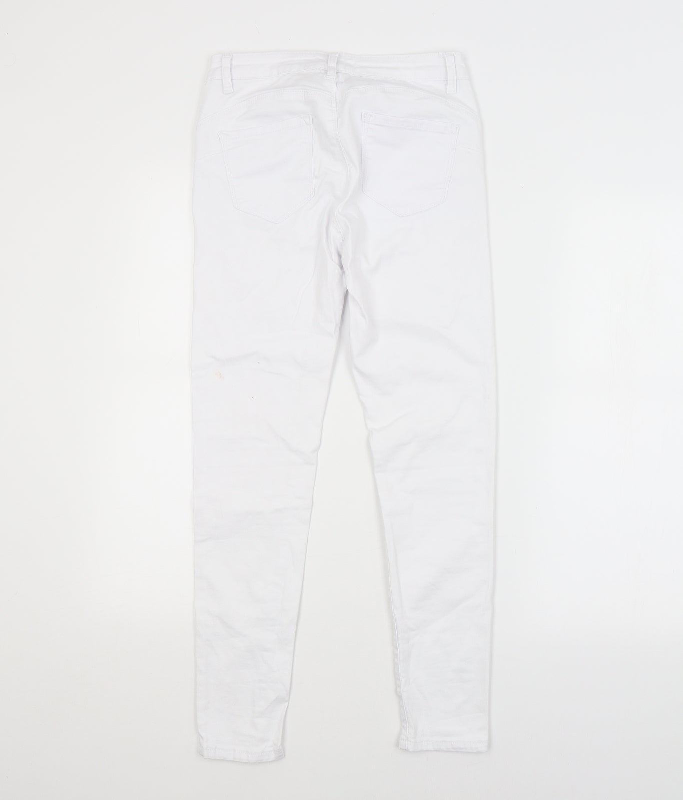 Ragazzi Womens White   Skinny Jeans Size 16 L25 in