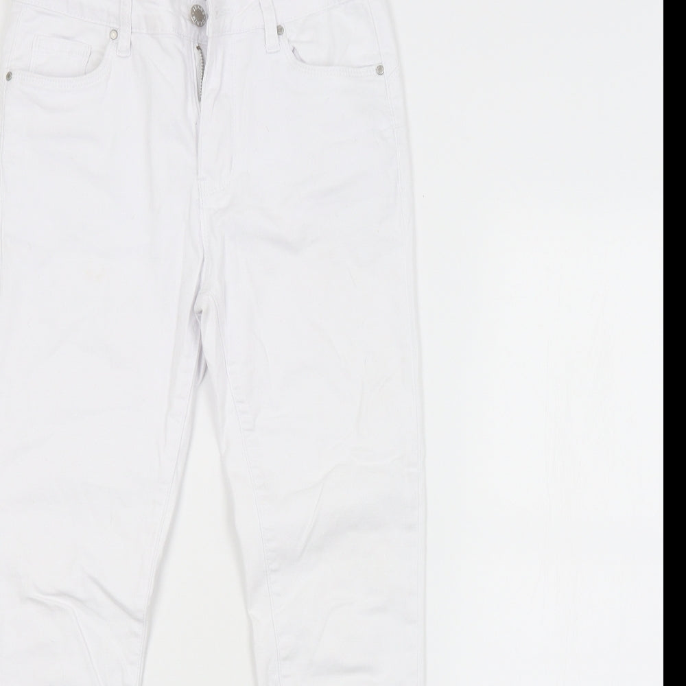 Ragazzi Womens White   Skinny Jeans Size 16 L25 in
