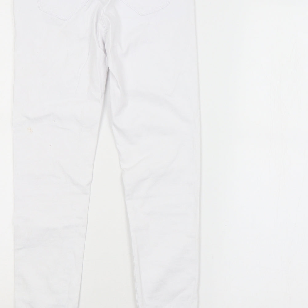 Ragazzi Womens White   Skinny Jeans Size 16 L25 in