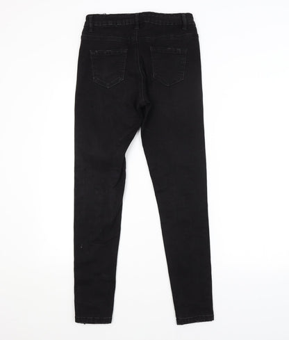 Missguided Womens Black   Skinny Jeans Size 10 L28 in