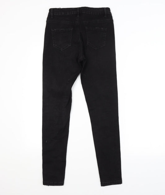 Missguided Womens Black   Skinny Jeans Size 10 L28 in