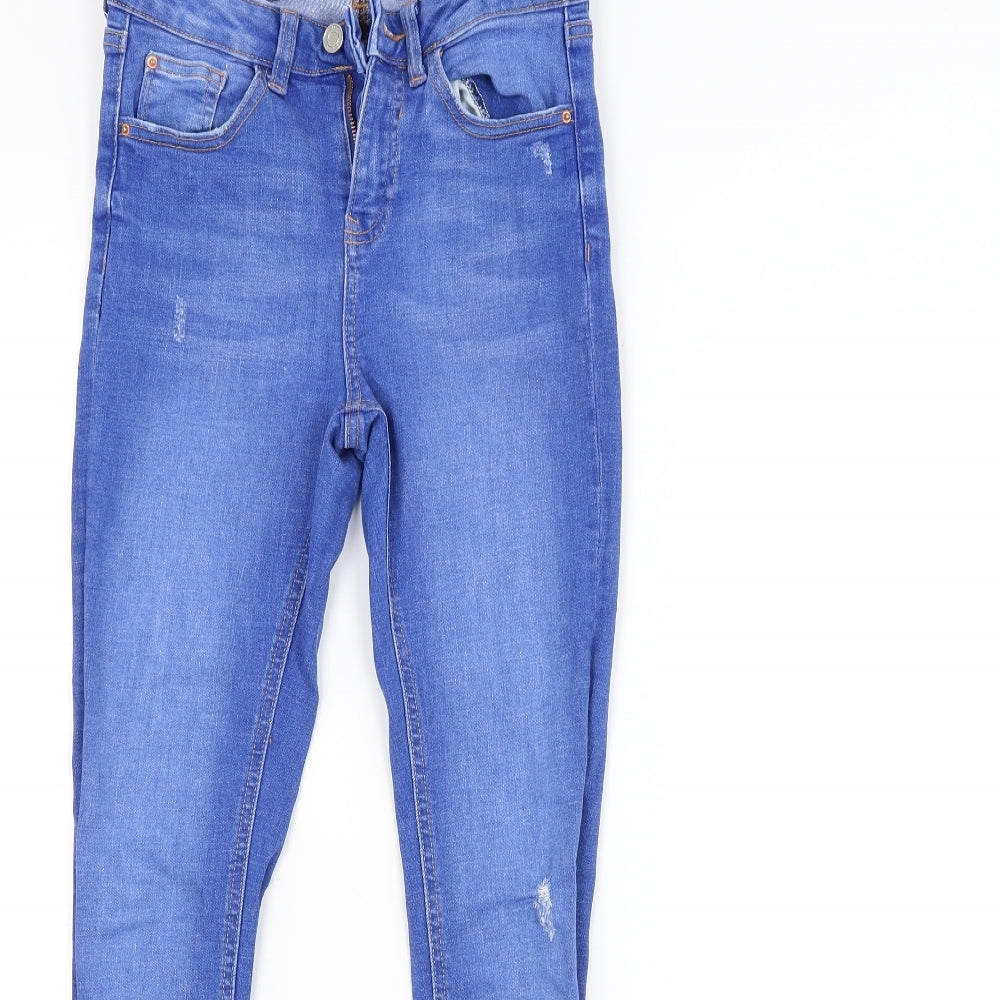 DENIM CO. Womens Blue   Skinny Jeans Size 8 L26 in