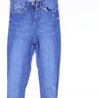 DENIM CO. Womens Blue   Skinny Jeans Size 8 L26 in