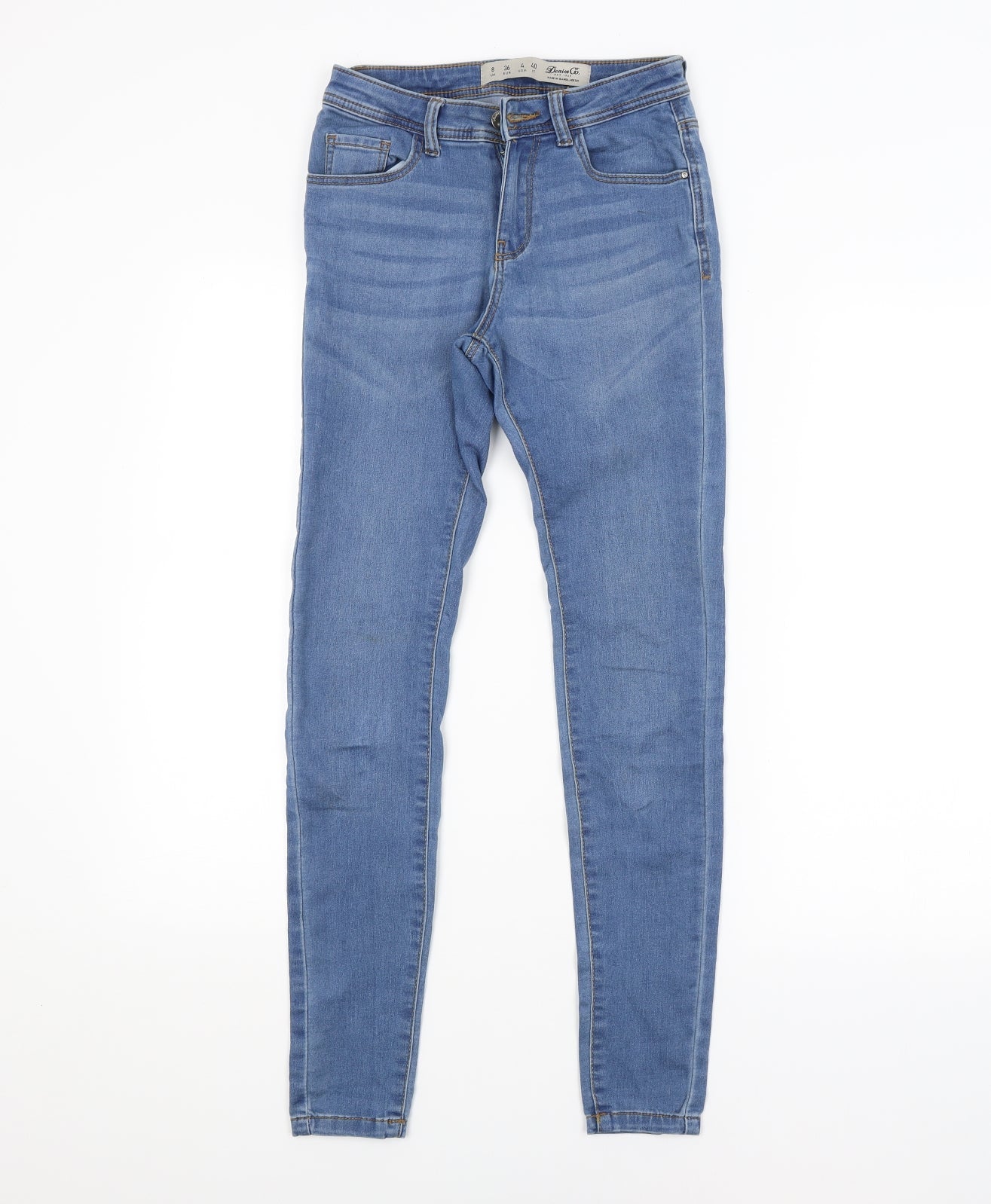 DENIM CO. Womens Blue   Skinny Jeans Size 8 L26 in